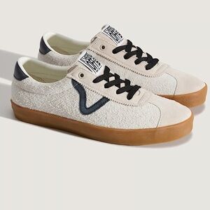 VANS Sport Low Suede Sneakers, Navy/Cream, 9.5